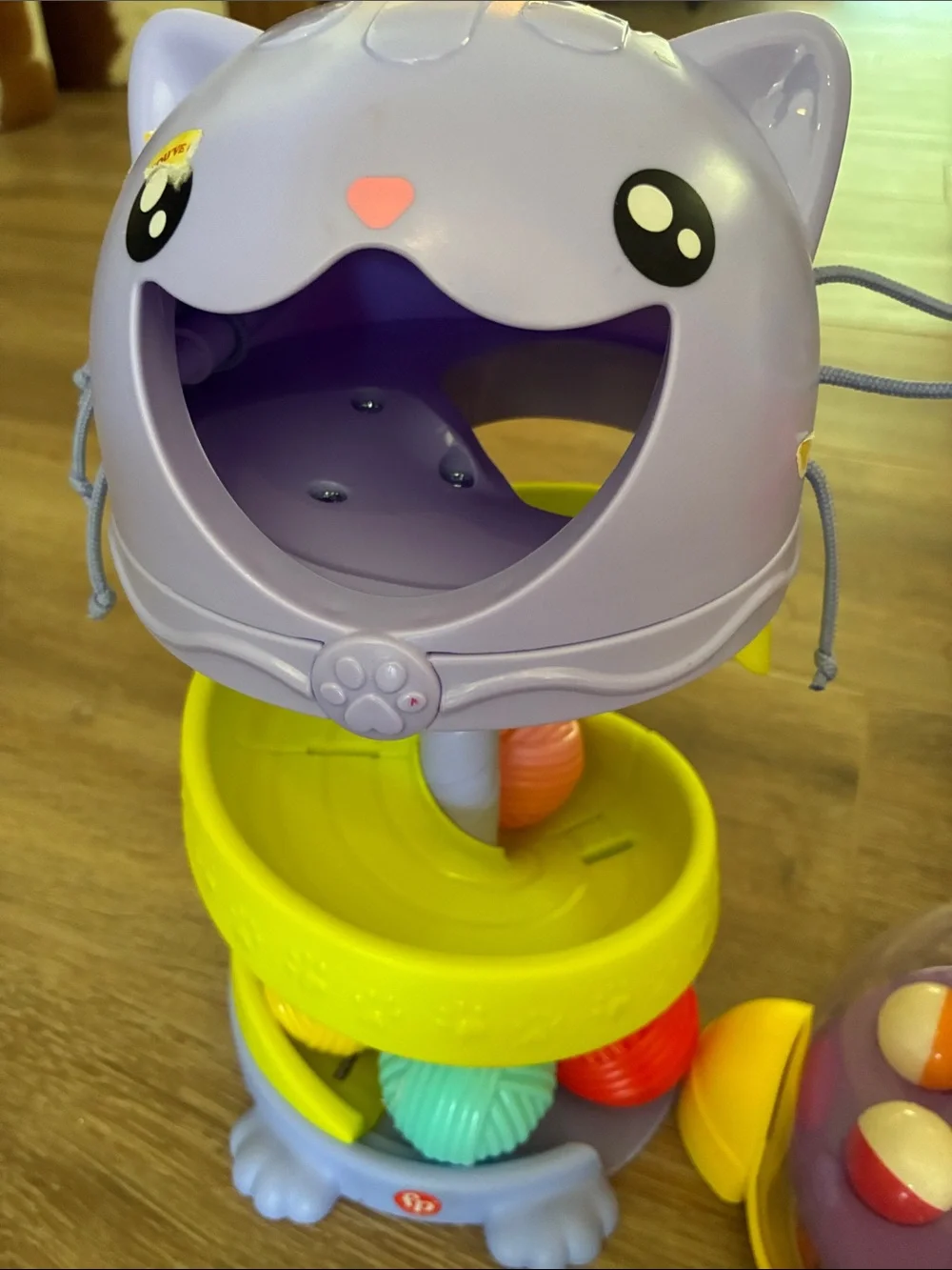 Baby Toy Bundle - Popper, Shape Sorting House, Cat/Ball Rolling Toy